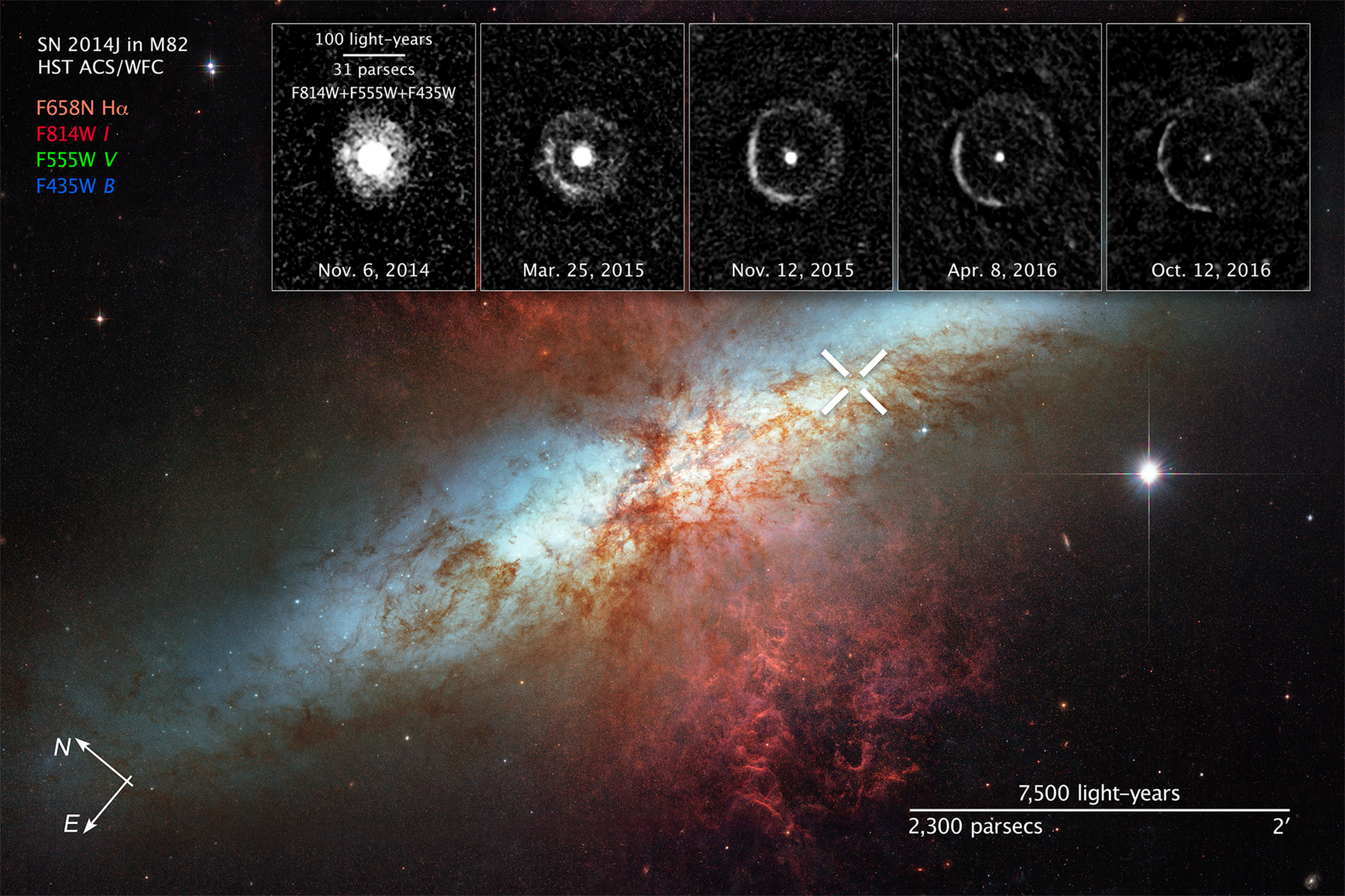 Light Echo around SN 2014J in M82 - NASA Science